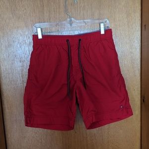 Tommy Hilfiger Red Swim Trunks